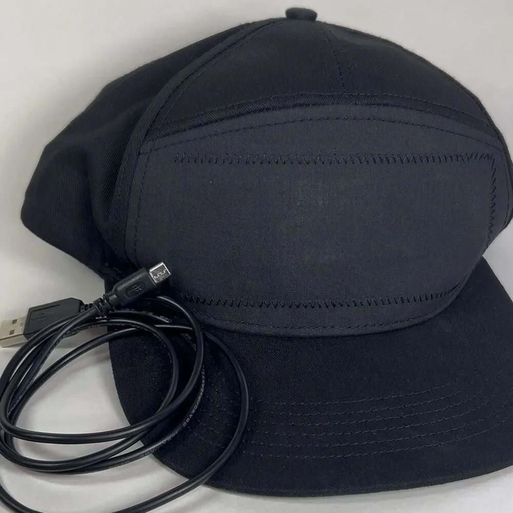 Black LED Cap Programmable APP Control Editable Colorful LED Hat *New & Works